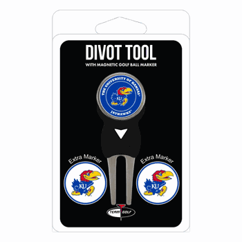 Kansas Jayhawks Divot Tool Pack - Signature tool w/ 3 markers