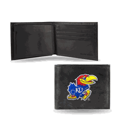 Kansas Jayhawks  Embroidered Bill-fold Wallet