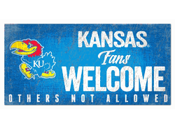 Kansas Jayhawks Fans Welcome Sign