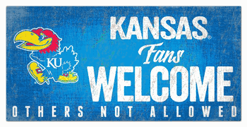 Kansas Jayhawks Fans Welcome Sign