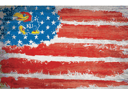 Kansas Jayhawks Flag 17x26