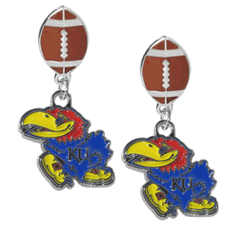 Kansas Jayhawks Football Stud Earrings