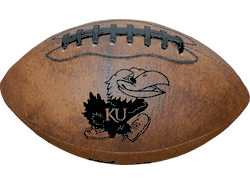 Kansas Jayhawks Football - Vintage Throwback - 9 Inches