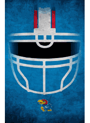 Kansas Jayhawks Ghost Helmet 17x26