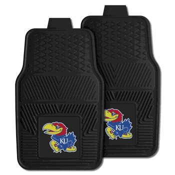 Kansas Jayhawks Heavy Duty Car Mat Set - 2 Pieces