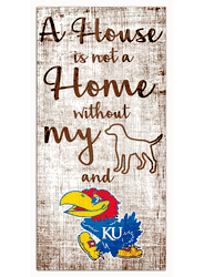 Kansas Jayhawks House is Not a Home 6x12 Sign
