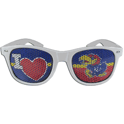 Kansas Jayhawks I Heart Game Day Shades
