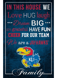 Kansas Jayhawks In This House 17x26