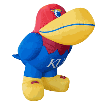 Kansas Jayhawks 7 FT Inflatable Mascot