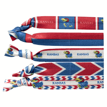 Kansas Jayhawks Knotted Hair Tie