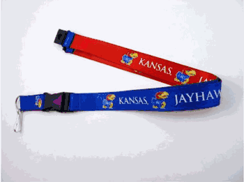 Kansas Jayhawks Lanyard Reversible