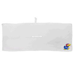 Kansas Jayhawks Large Microfiber Towel - 16" x 40" (White)