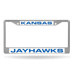 Kansas Jayhawks Laser Chrome Frame