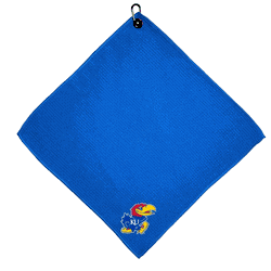 Kansas Jayhawks Microfiber Small Towel - 15" x 15" (Colored)