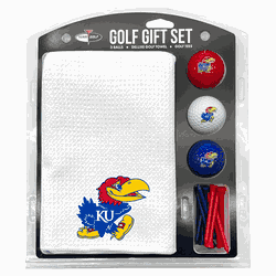 Kansas Jayhawks Microfiber Towel Gift Set - 16 x 40 (White)