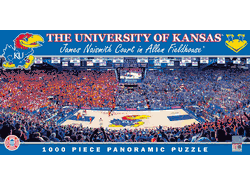 Kansas Jayhawks NCAA 1000pc Basketball Panoramic Puzzle