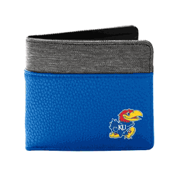 Kansas Jayhawks Pebble BiFold Wallet ROYL