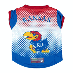 Kansas Jayhawks Pet Performance Tee Shirt Large