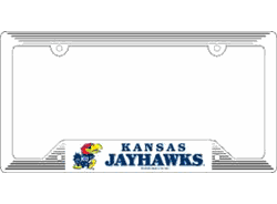 Kansas Jayhawks Plastic License Plate Frame