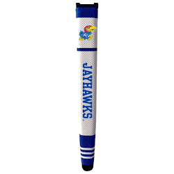 Kansas Jayhawks Putter Grip (White with colored stripes)