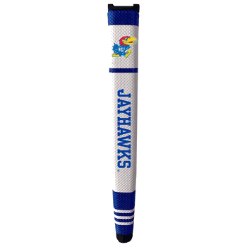 Kansas Jayhawks Putter Grip (White with colored stripes)