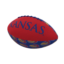 Kansas Jayhawks Repeating Mini-Size Rubber Football