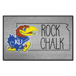 Kansas Jayhawks Southern Style Starter Mat Accent Rug - 19in. x 30in.