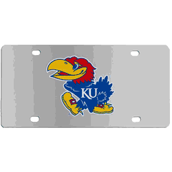 Kansas Jayhawks Steel License Plate Wall Plaque