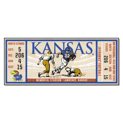 Kansas Jayhawks Ticket Runner Rug - 30in. x 72in.