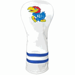 Kansas Jayhawks Vintage Fairway Headcover (White)