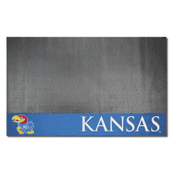 Kansas Jayhawks Vinyl Grill Mat - 26in. x 42in.
