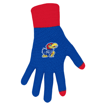 Kansas Jayhawks Waffle Knit Glove