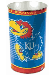 Kansas Jayhawks Wastebasket 15 Inch