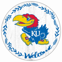 Kansas Jayhawks Welcome 12in Circle