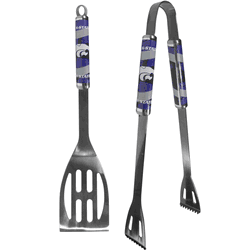 Kansas St. Wildcats 2 pc Steel BBQ Tool Set