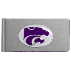 Kansas St. Wildcats Brushed Metal Money Clip