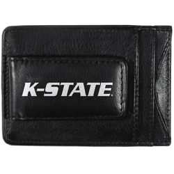 Kansas St. Wildcats Logo Leather Cash and Cardholder