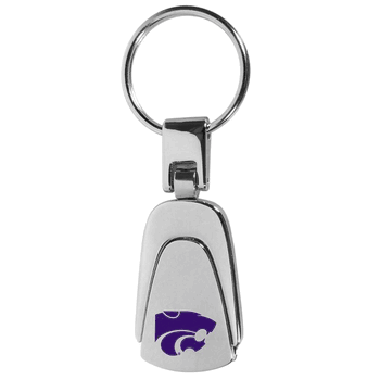 Kansas St. Wildcats Steel Teardop Key Chain