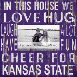 Kansas State Wildcats 10x10 In This House Frame