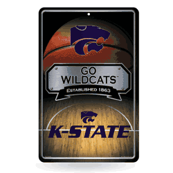 Kansas State Wildcats  11" x 17" Metal Home Dcor Sign