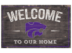 Kansas State Wildcats 11X19 Welcome to Our Home Sign