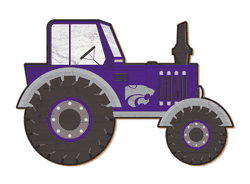 Kansas State Wildcats 12" Tractor Cutout Sign