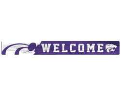 Kansas State Wildcats 16in. Welcome Strip