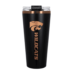 Kansas State Wildcats 32oz Black and Copper Big Slim with Straw