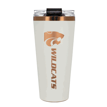 Kansas State Wildcats 32oz Crme and Copper Big Slim Tumbler with Straw