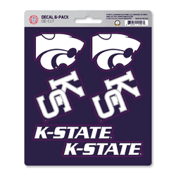 Kansas State Wildcats 6 Count Mini Decal Sticker Pack