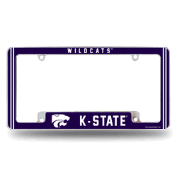 Kansas State Wildcats Alternate Design All Over Chrome Frame