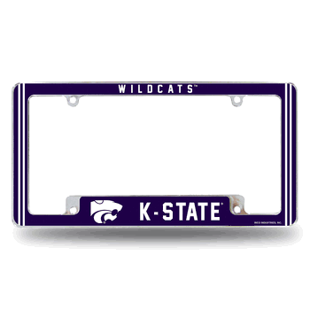 Kansas State Wildcats Alternate Design All Over Chrome Frame