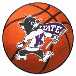 Kansas State Wildcats Basketball Rug - 27in. Diameter