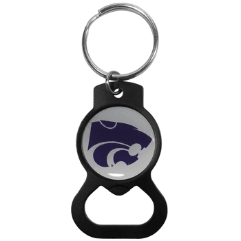 Kansas State Wildcats Bottle Opener Key Chain, Black